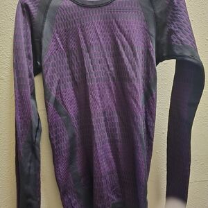 lululemon athletica Purple and Black Long Sleeve Top